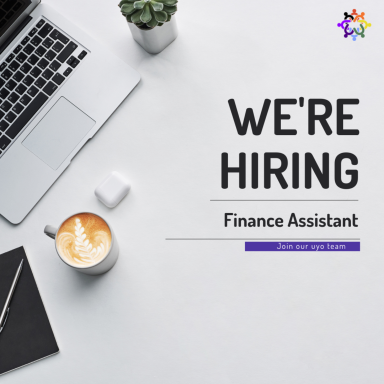 We are hiring: Finance Assistant. 